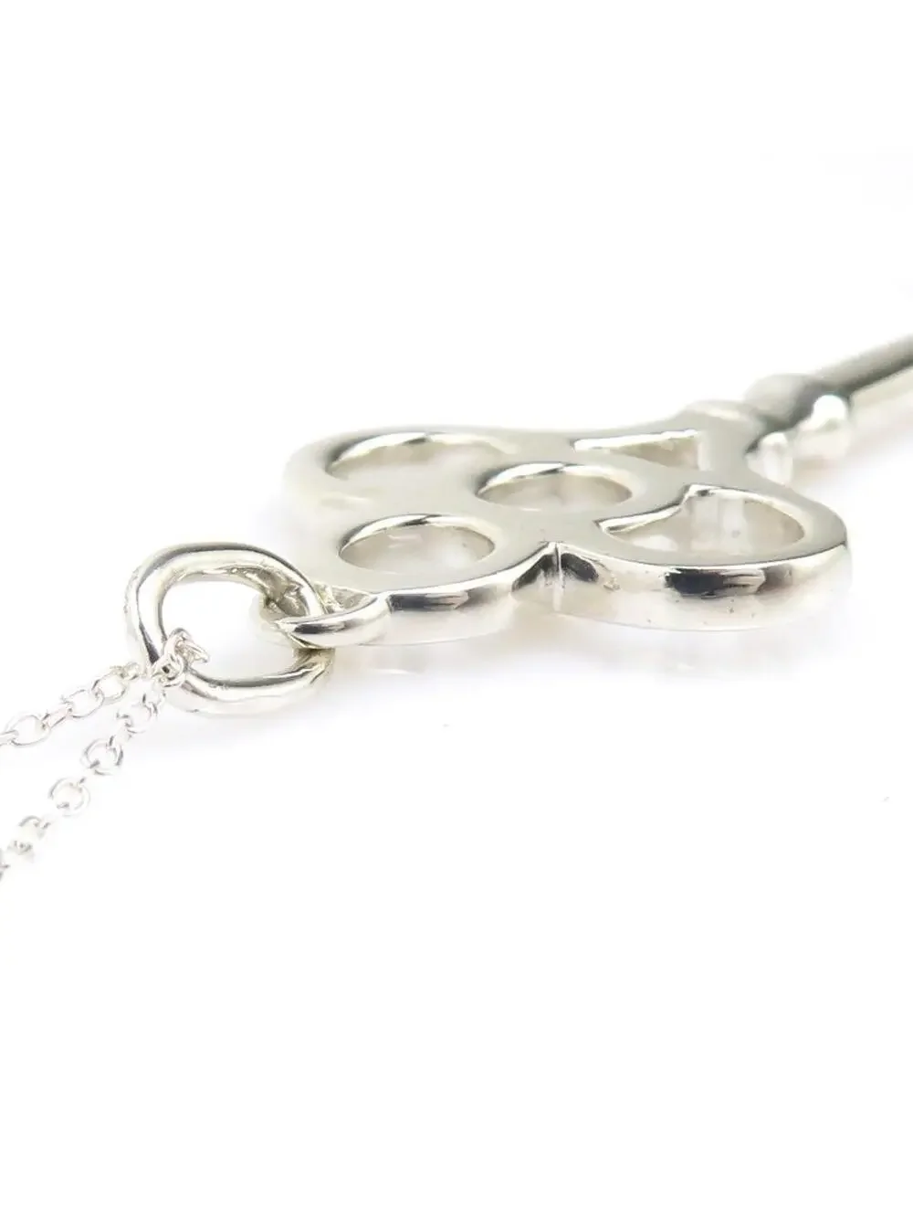 Auth Tiffany&Co. Crown Key Necklace #293882T24B